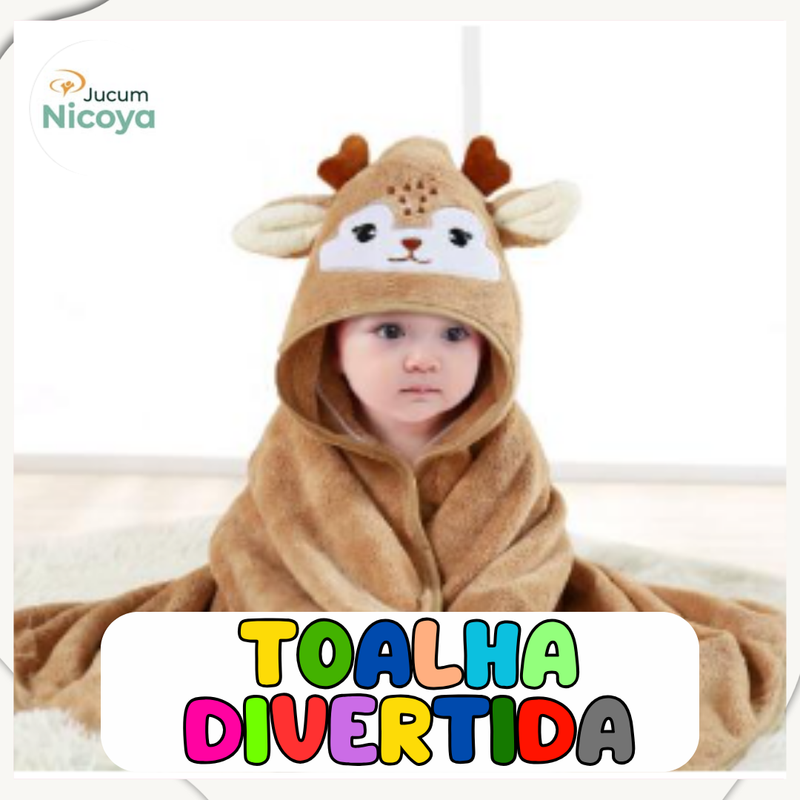 Toalha de Banho Infantil com Capuz – Com 5 Personagens