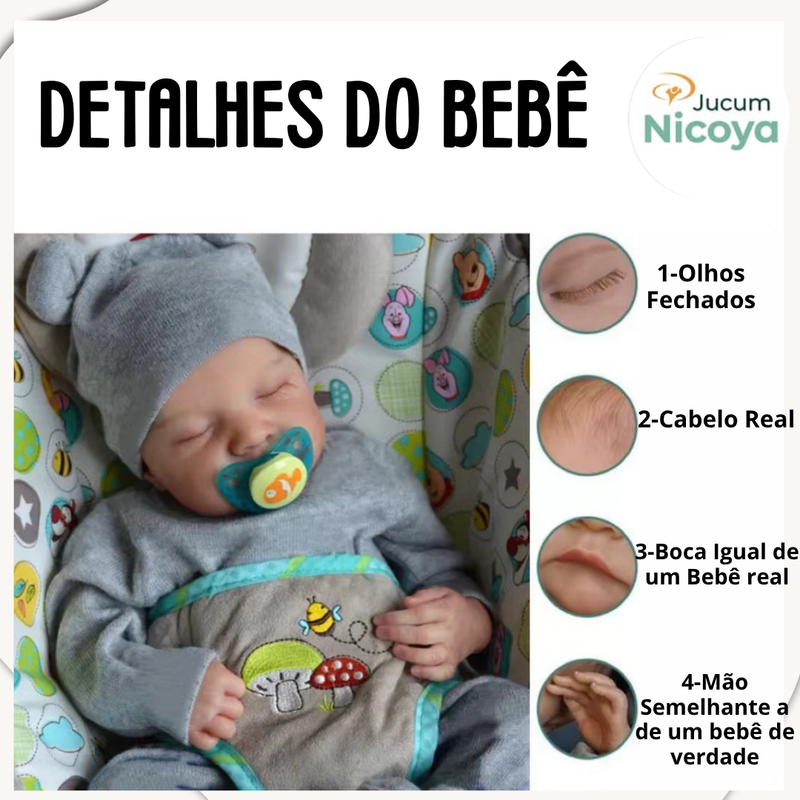 Bebê Reborn Recém-Nascido Dorminhoco – Um Amor Que Encanta no Primeiro Olhar
