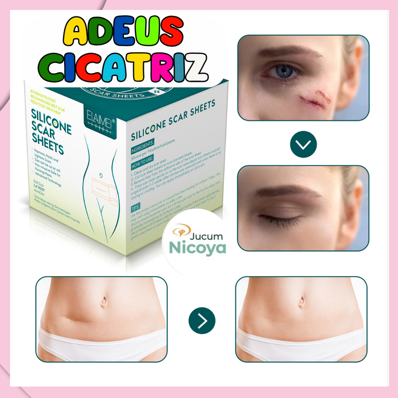 Folhas de Silicone Redutoras de Cicatrizes - ELAIMEI