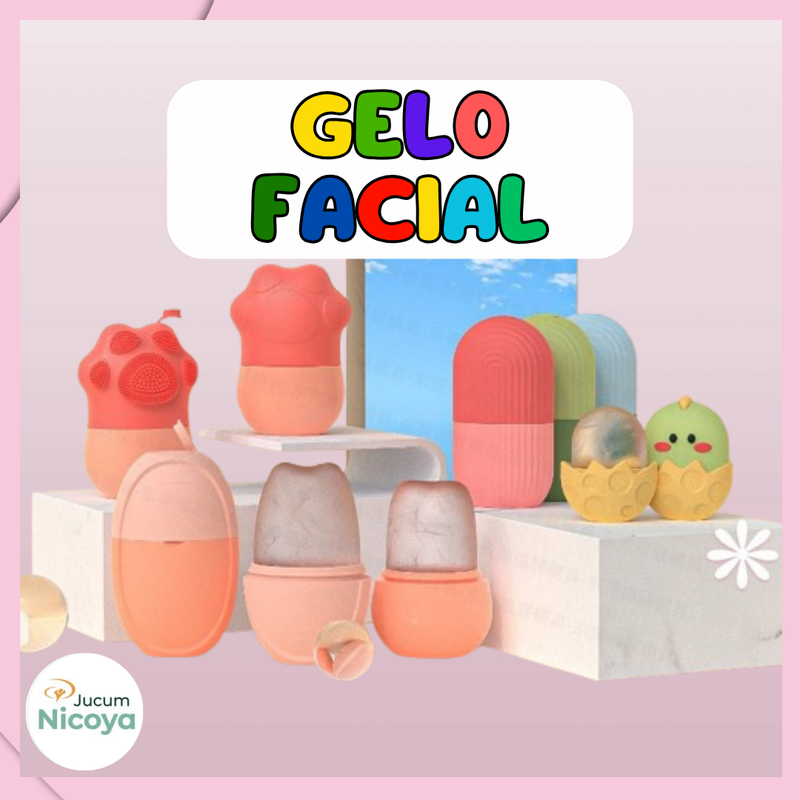 Gelo Facial Original | Massageador Refrescante de Silicone Antiestresse