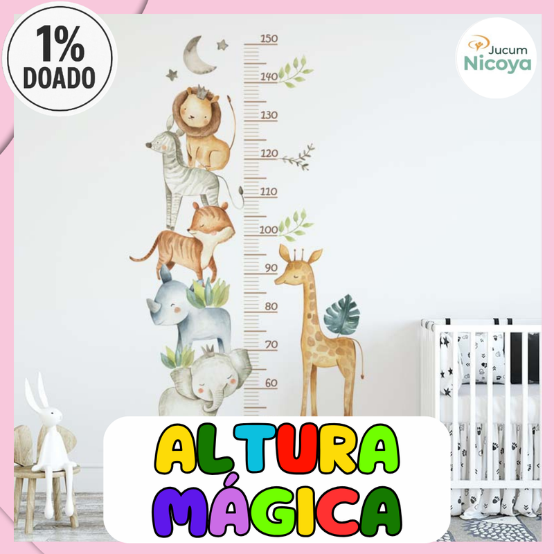 🦁🌙 Régua de Crescimento com Bichinhos – Um Jeito Fofo de Medir o Amor Que Cresce!