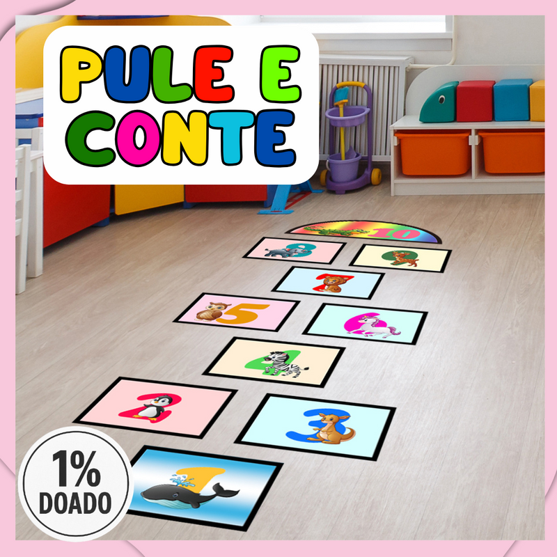 Trilha da Diversão Educativa – Pule, Aprenda e Cresça! 🎨🦘