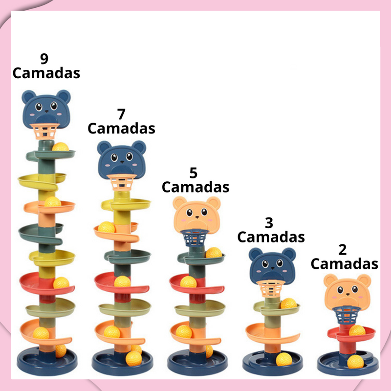 Torre Espiral Sensorial – Estímulo, Diversão e Desenvolvimento em Cada Rolada