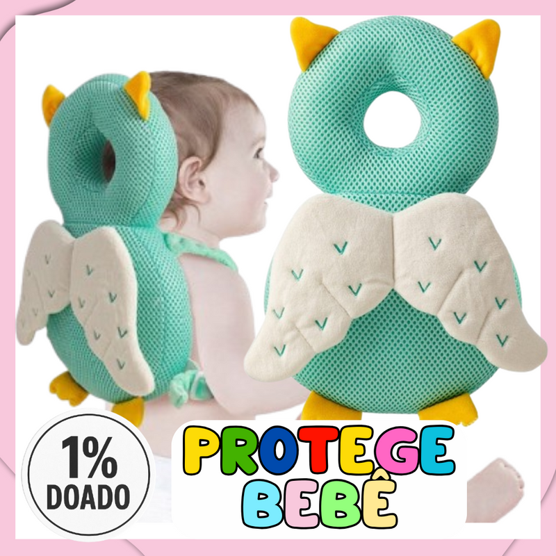 Protetor de Cabeça Asas de Anjo – Segurança leve como nuvem ☁️🧸